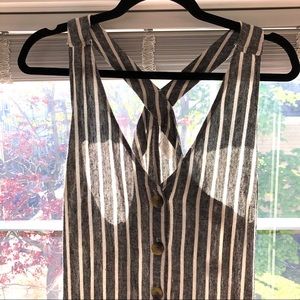 Abound striped jumpsuit